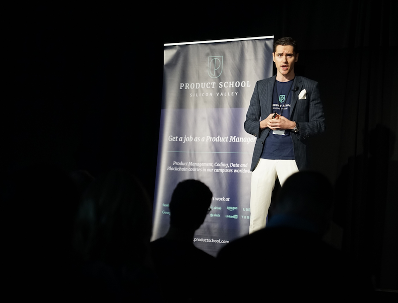 man delivering a speech