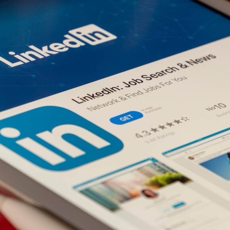 Image of LinkedIn app for mobile device